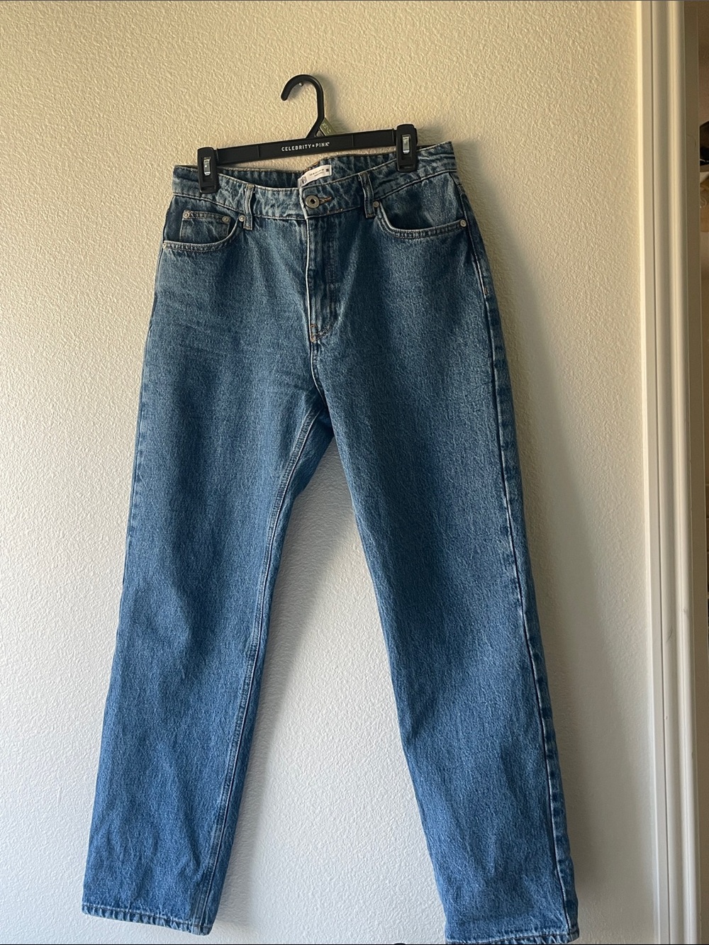 Zara women straight leg Jeans - Blue